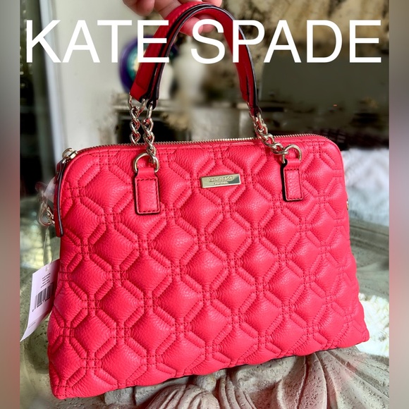 KATE SPADE KATE SPADE small rachelle astor court satchel crossbody leather - Picture 1 of 17